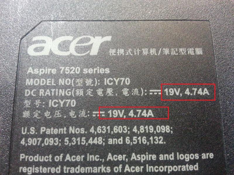 Параметры тока и напряжения на Зарядном Устройстве